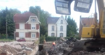 Le ruisseau des besaces apparaît de nouveau sur la friche Miroux