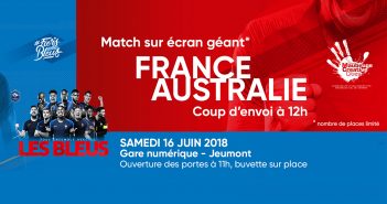 France-Australie sur écran géant ce samedi 16 juin à Jeumont ! France Australie sur écran géant
